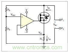 圖1：MOSFET的電阻變化，功能上像是一只可變電阻