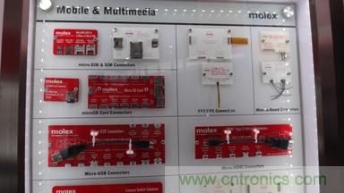 Molex MicroSIM、MicroSD、MicroUSB和MicroHDMI連接器