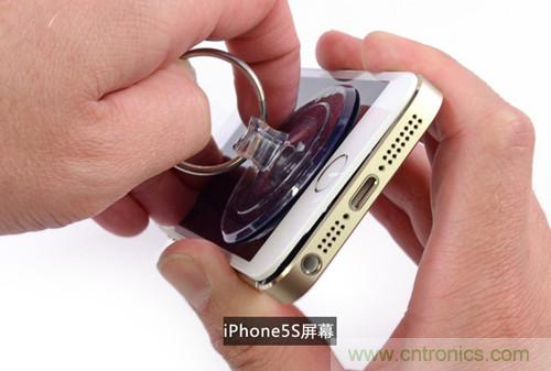 土豪金iPhone 5S拆解：內(nèi)部結(jié)構(gòu)升級(jí)，維修難度增加