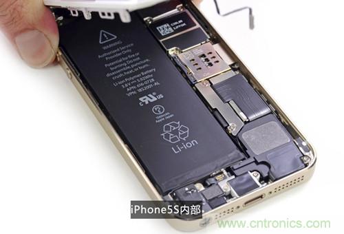 土豪金iPhone 5S拆解：內(nèi)部結(jié)構(gòu)升級(jí)，維修難度增加