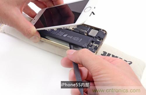 土豪金iPhone 5S拆解：內(nèi)部結(jié)構(gòu)升級(jí)，維修難度增加
