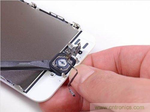 土豪金iPhone 5S拆解：內(nèi)部結(jié)構(gòu)升級(jí)，維修難度增加