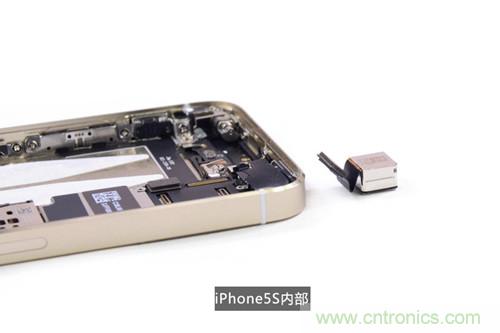 土豪金iPhone 5S拆解：內(nèi)部結(jié)構(gòu)升級(jí)，維修難度增加