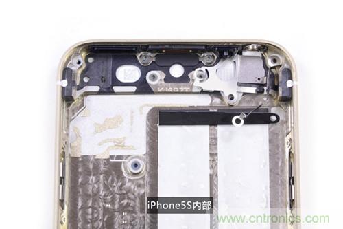 土豪金iPhone 5S拆解：內(nèi)部結(jié)構(gòu)升級(jí)，維修難度增加