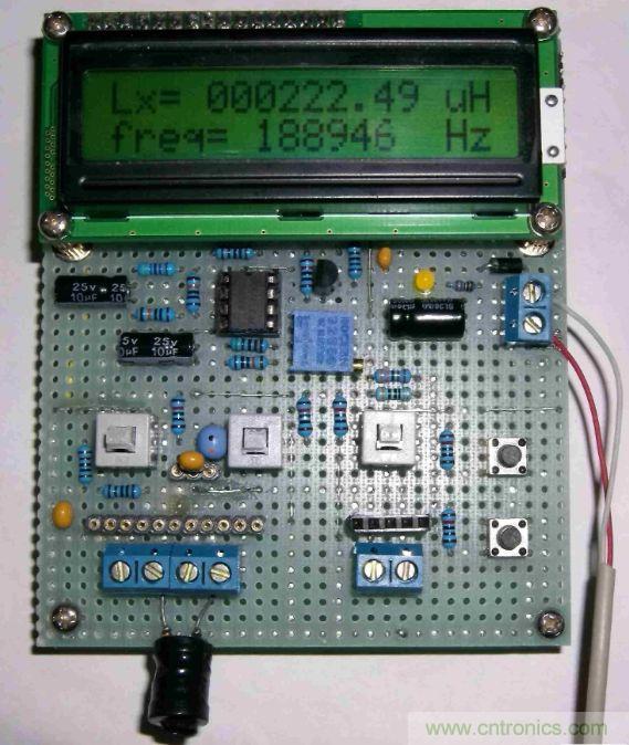 DIY集電容、電感和頻率為一體的測(cè)量?jī)x器