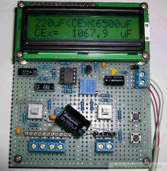 DIY集電容、電感和頻率為一體的測(cè)量?jī)x器