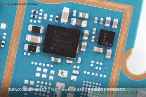 WCD9320音頻解碼芯片，和Note 3以及G2上采用的一模一樣