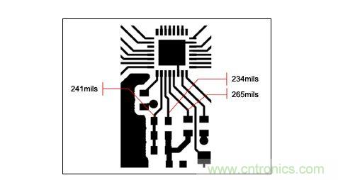 一個緊湊的PCB布局，寄生效應會對電路產(chǎn)生影響。