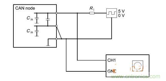  Cdiff測(cè)試原理（CANnode輸出線從上往下為CANH、CANL、GND）