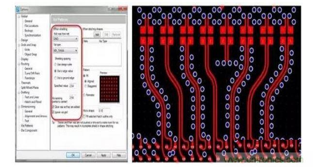PCB 設(shè)計(jì)工具如果能夠控制共面波導(dǎo)和波導(dǎo)過孔的創(chuàng)建，將有助于顯著減少設(shè)計(jì)錯(cuò)誤和縮短設(shè)計(jì)時(shí)間。