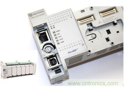 圖1：Allen-Bradley Micro850可編程邏輯控制器(PLC)的價(jià)格約為500美元，是高度堅(jiān)固、可配置、隔離性和易用性方面的標(biāo)桿，盡管有PC/嵌入式計(jì)算設(shè)備的競(jìng)爭(zhēng)，仍在工廠自動(dòng)化領(lǐng)域中保持著強(qiáng)勢(shì)地位。