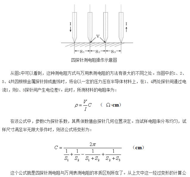 如何區(qū)分萬用表測電阻和四探針測電阻？