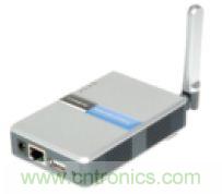 圖1：Linksys WPS54G打印服務器。