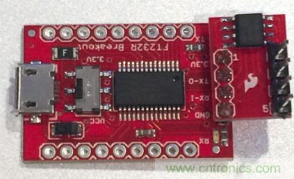  圖4：裝配好的隔離型USB-to-UART轉(zhuǎn)換器。