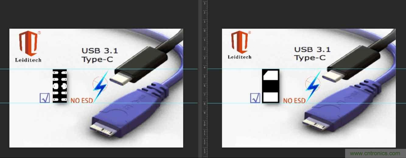 Leiditech推出超低電容ESD，用來保護USB Type-C
