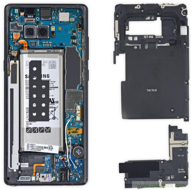 三星Note 8拆解，模塊化+分離式設(shè)計成趨勢？
