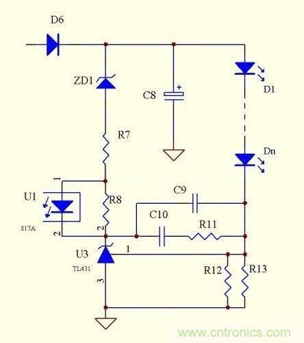 LED驅(qū)動(dòng)電源：3個(gè)電路巧妙利用TL431來恒流！