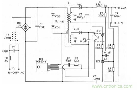 六款簡單的開關電源電路設計，內附原理圖詳解