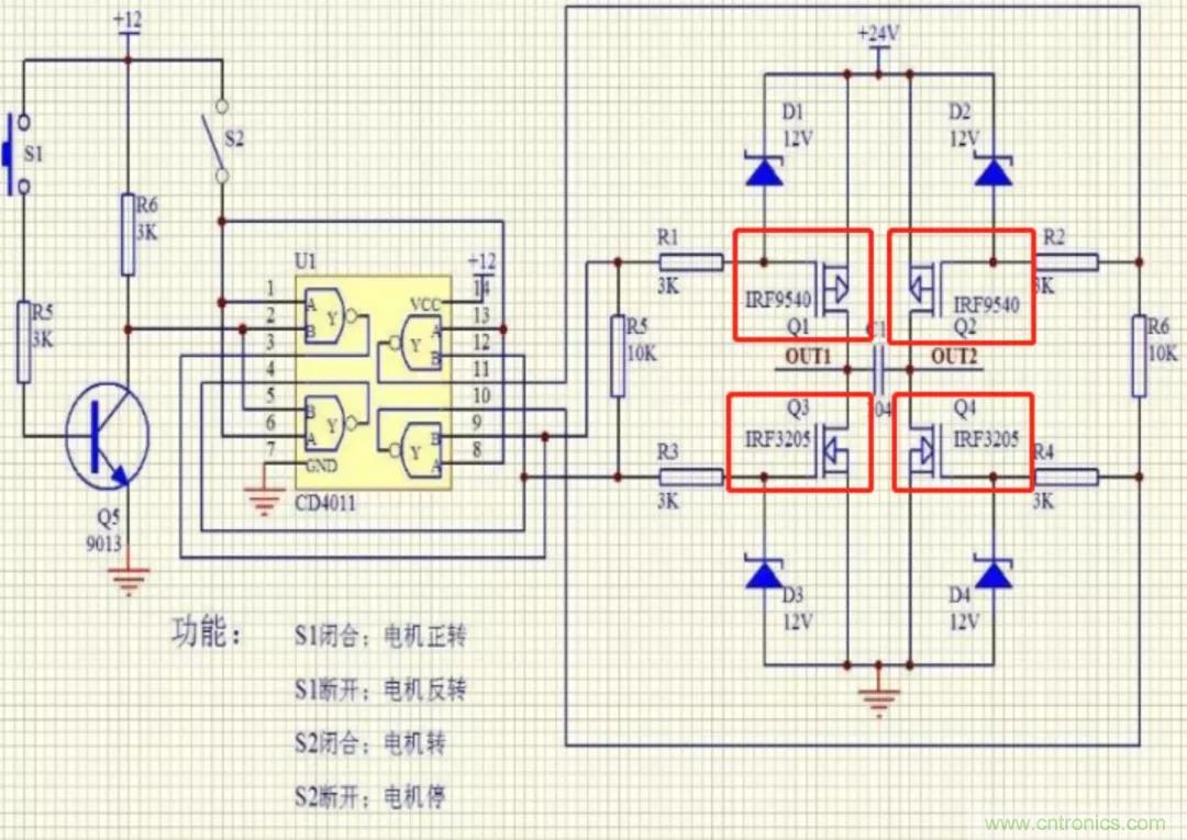 用H橋驅(qū)動直流電機(jī)的效率計算方法