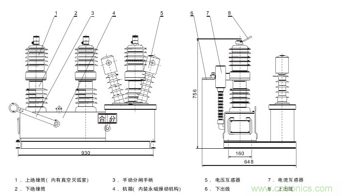 高壓斷路器的操作結(jié)構(gòu)有哪幾種？和隔離開關(guān)有什么區(qū)別？