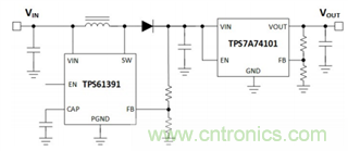 TPS61391升壓變換器，為電容麥克風(fēng)提供48V超低噪聲幻象電源