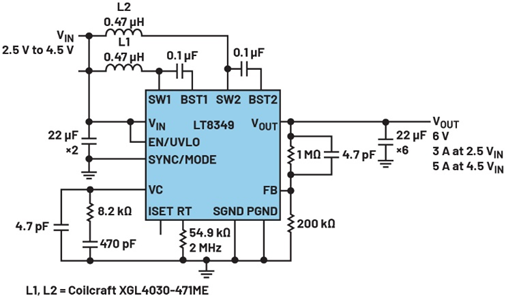 單芯片干翻傳統(tǒng)方案！兩相升壓轉(zhuǎn)換器如何將低壓大功率密度拉滿？